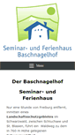 Mobile Screenshot of baschnagelhof.de
